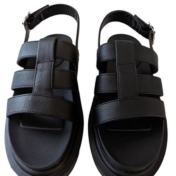 Cozzy Women's Platform Strap Back Open Toe Sandals Size 6 - Picture 3 of 8